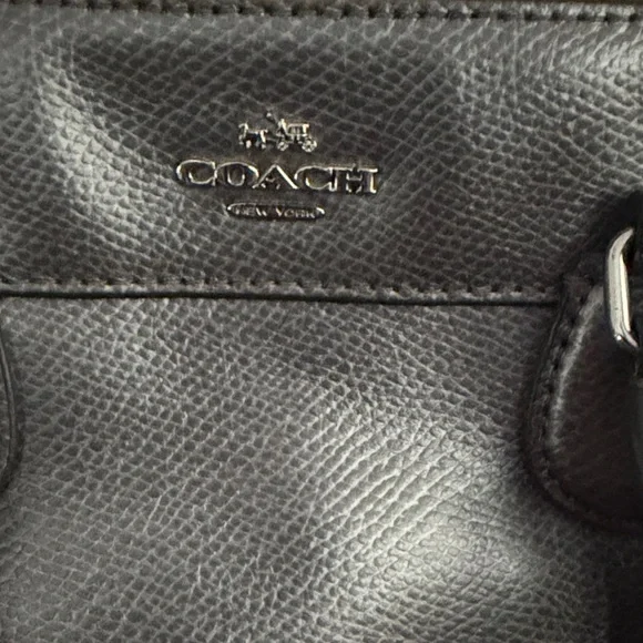 Coach Metallic Silver Satchel Bag - Picture 2 of 9